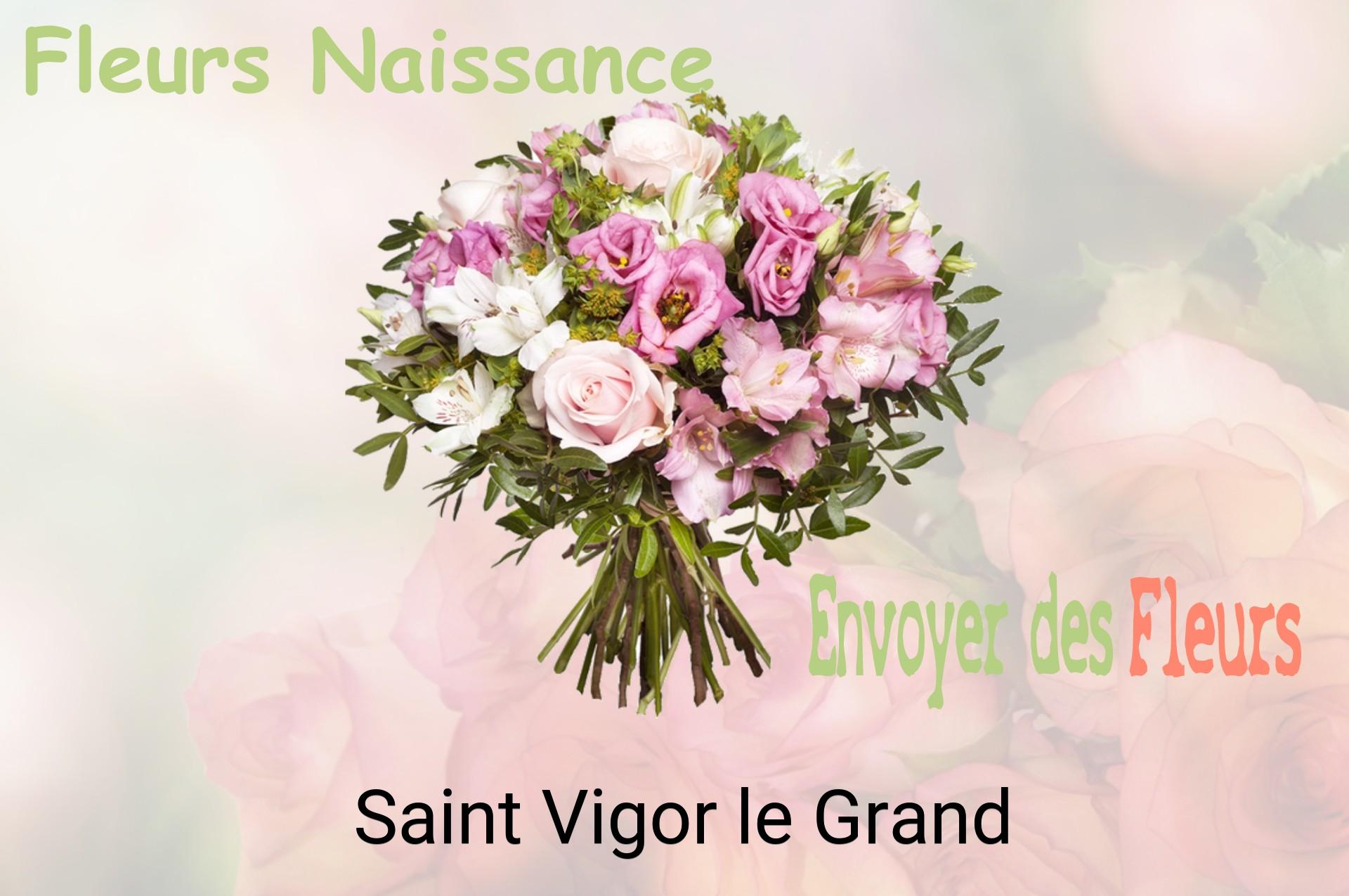 Bouquet de fleurs de naissance livré à Saint-Vigor-le-Grand